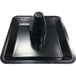 Grillguthalter TEPRO "Hähnchenhalter", schwarz, B:26,8cm T:26,8cm, Gusseisen, Backbleche, antihaftbeschichtet