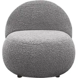 Home Affaire Sessel "Mithras II Cocktailsessel, organische Formensprache, Solitär Sessel", grau, B:73cm H:76cm T:75cm, 100% Polyester, Sessel, Sessel, Bouclé oder Fellimitat; Lieferzeit nur ca. 2 Wochen