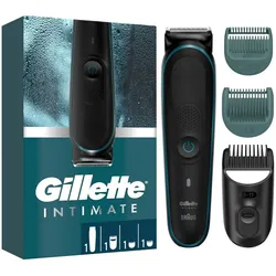 Gillette Intimate Trimmer i5 – Wasserdicht, 3 Kämme, 100 Min Akku, NEU