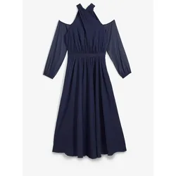 bonprix Abendkleid aus Chiffon, blau, 44