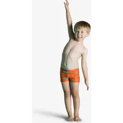 Badehose Boxer Baby Kinder - bedruckt Tiger dunkelorange paprikaorange|kumquatorange 82-88cm 24M