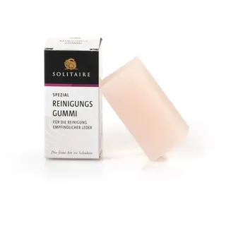 Solitaire Reinigungsgummi Schuhcreme (Packung, Schuhpflegemittel), Geeignet für Rau & Nubukleder. Entfernt Staub, Schmutz & grobe Flecken weiß