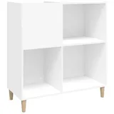 vidaXL Plattenschrank Weiß 84,5x38x89 cm Holzwerkstoff