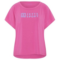 JETTE SPORT T-Shirt im kastigen Logo-Design rosa M