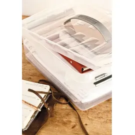 SUNWARE Q-Line Aufbewahrungsbox 40 x 30 x 11 cm 6-tlg. transparent/silber