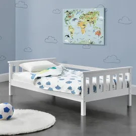[en.casa] Jugendbett Nuuk 80 x 160 cm Kiefer weiß