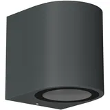 ledscom.de Wandleuchte ALSE Downlight Aluminium 8,0 cm inkl. GU10 LED 450lm anthrazit