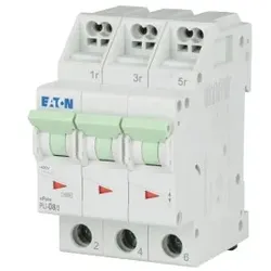 Eaton 101325 Leitungsschutzschalter mit Steckklemme, 8 A, 3p, Charakteristik: D PLI-D8/3