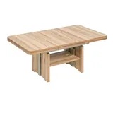 FUNKTIONSTISCH Cantara höhenverstellbar und ausziehbar 140(190) x 80 x 56-75 Couchtisch massiv Kernbuche