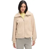 Cartoon Plüschjacke mit Eingrifftaschen in Ivory cream), | Gr.: 38