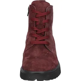 WALDLÄUFER H-Luise Bootie 716807-195-020, Order - Velourleder, Bordo (dunkelrot), Schnür. u. Reißverschluss, Weite H 37 - 37