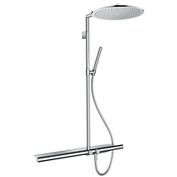 Axor ShowerSolutions Showerpipe 350 1jet mit Thermostat 800 Brushed Nickel (27984820)