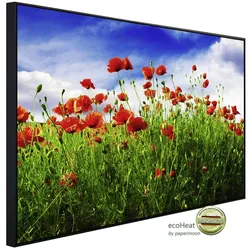 papermoon Infrarotheizung »EcoHeat - Rote Mohnblumen«, Matt-Effekt - bunt