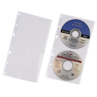 Durable CD-Hüllen für 2 CDs 5 St durchsichtig