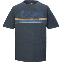 T-Shirt »KOS 64 MN TSHRT«, Leichtes, schnelltrocknendes Material, Adventure-Print., Gr. XL, schwarz, , 63840656-XL