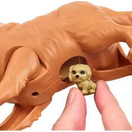 Barbie blond mit Hund und Welpen