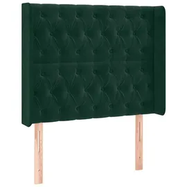 vidaXL Boxspringbett 100 x 200 cm Dunkelgrün
