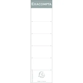 Exacompta Rückenschilder 537E Weiß 48 x 185 mm 10 Blatt