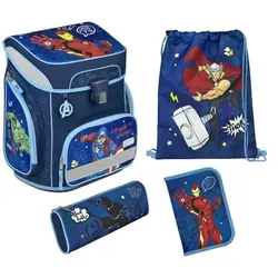 Scooli EasyFit Schulranzen - Set Avengers