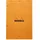 Rhodia 20100C - Notizblock (DIN A4+, 21 x 31,8 cm, 80 Blatt, gehfetet, gelocht, französische Lineatur, 80g) 1 Stück, orange