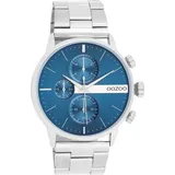 Oozoo Herren Analog UOC11410 - Silber/blau