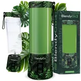 Mixer BlendyGo3, Standmixer, Smoothie maker, Mixer smoothie maker to go, Blender, BPA-freie, PulseMotion & BlendPro Technologie 550 ml (Monstera)