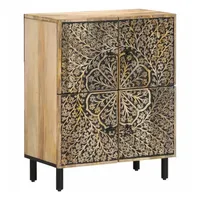 VidaXL Beistellschrank 60x33x75 cm Massivholz Mango