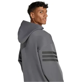 adidas Future Icons 3-Streifen Kapuzenjacke Herren Grau 3XL