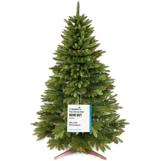 Pure Living Premium Weihnachtsbaum künstlich 180cm -TESTSIEGER - Naturgetreu, dichte Zweige, Künstlicher Weihnachtsbaum mit Holzständer und Aufbewahrungstasche Tannenbaum künstlich von Pure Living