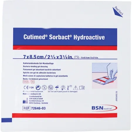 Bsn Medical Cutimed Sorbact Hydroactive Bakterienbindende Gel-Wundauflage 7x8,5cm Stück 10 (7264603)