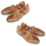 MTS care MAX No.1 Cedar 2 Paar Set Größe 45/46 - Zedernholz Schuhspanner für Damen und Herren - Schuhstrecker hält Schuhe in Form - für angenehme Frische - EU 45-46 / UK 10,5-11 / US 13-13,5