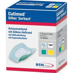 CUTIMED Siltec Sorbact PU-Verb.7,5x7,5 cm