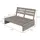 ML-Design Gartenbank 116 x 80 x 76,5 cm Grau