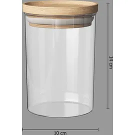5 five simply smart Einmachglas Holzdeckel Hermet 600 ml 5 St.