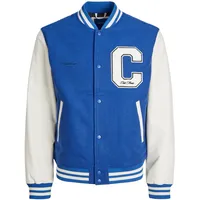 JACK & JONES Jacke COLLEGE Baseballjacke mit Knopfleiste, Taschen