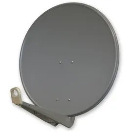 PremiumX DELUXE85 Alu 85cm Antenne Digital SAT Schüssel Anthrazit LNB Octo 16x F-Stecker