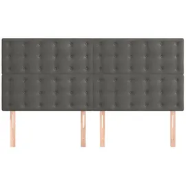 vidaXL Bett Zubehör, Kalel 160 x 5 x 118/128 cm Samt