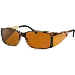 Sonnenbrille ESCHENBACH OPTIK "ambelis", Damen, braun, casual, Brillen, mit seitlichen Belüftungsschlitzen gegen Beschlagen