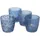 Boltze Windlicht Marilu Glas Blau