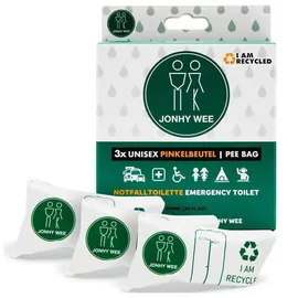 Jonhy Wee Unisex Taschen-WC 3 Stück