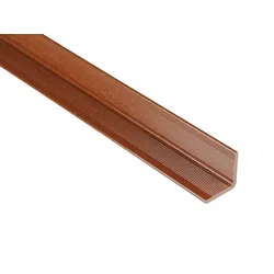 Kovalex® Wandabschluss aus WPC, 40x40 mm, braun, 2,50m lang, für 20/26mm WPC-Dielen