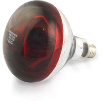Rotlichtlampe Wärmelampe 150 Watt E27 aus Hartglas 240 Volt - Infratrotlampe für Tiere - Küken, Kaninchen, Ferkel, Hundewelpen, Hühnerstall, Hasen