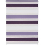 Lichtblick Duo Rollo / Doppelrollo Klemmfix 70 x 150 cm violett/lila/weiß