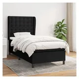 vidaXL Boxspringbett 100 x 200 cm Schwarz