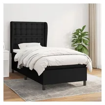 vidaXL Boxspringbett 100 x 200 cm Schwarz