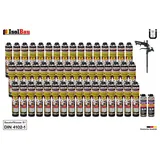 Brandschutzschaum B1 Bauschaum 48x750ml 2x Reiniger Montageschaum Schaum Pistole