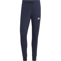 adidas Essentials French Terry Tapered Cuff 3-Streifen Hose Legend Ink / White S