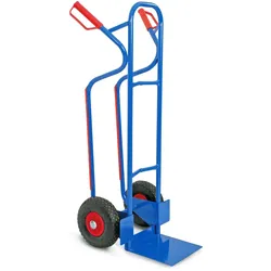 BRB Sackkarre aus Stahl mit pannensicheren Reifen, Trg 250 kg, BxTxH 520x550x1200 mm