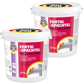 HALBAU Fertigspachtel Füll Finish 40 kg Weiß
