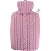 Wärmflasche Klassik 1,8l Strickbezug pastell-rosa